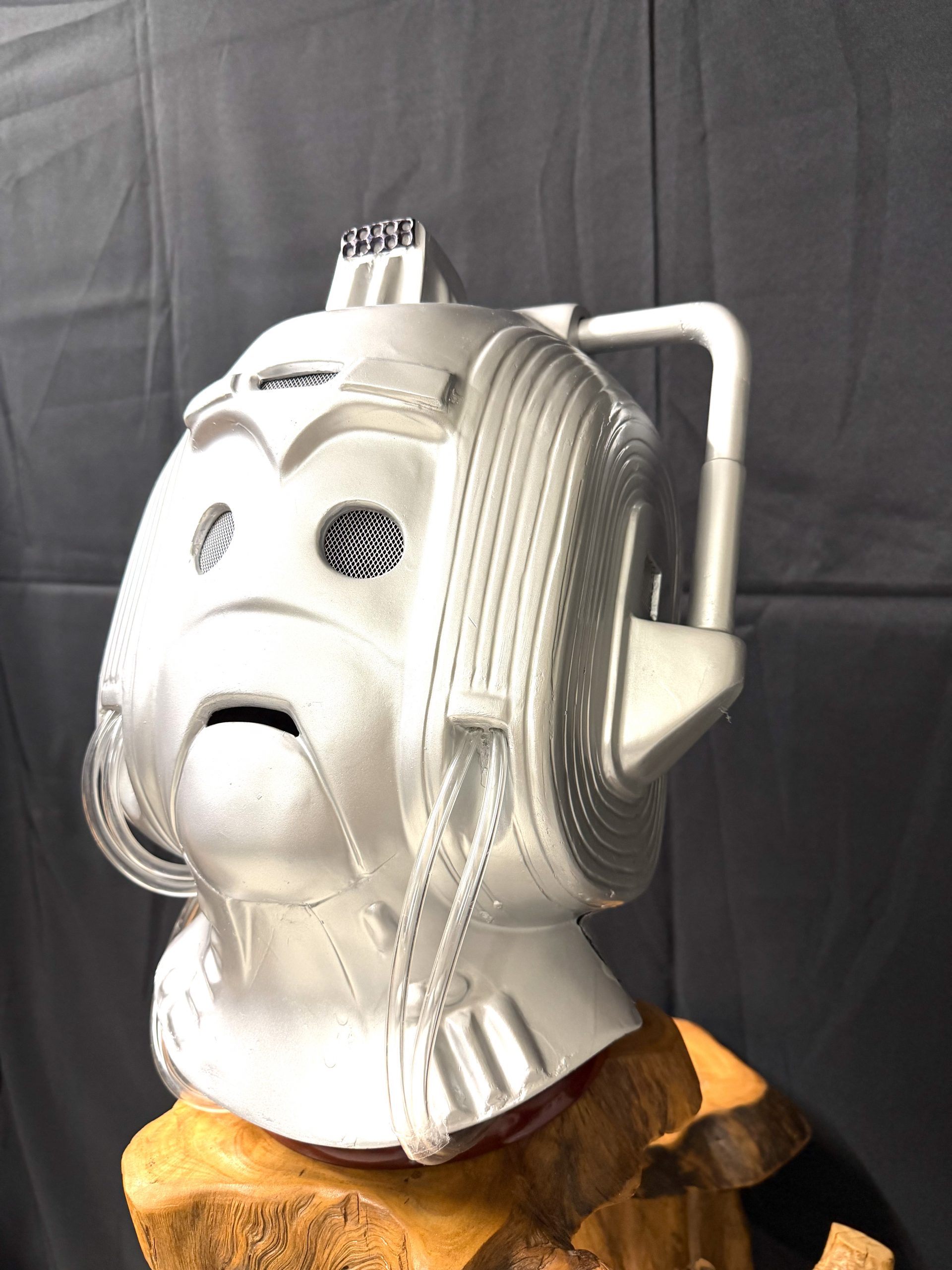 Cyberman helmet side view